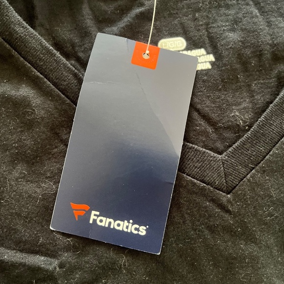 Purdue Women’s V Neck T-Shirt Large L Black Fanatics Short Sleeve Logo - Picture 4 of 5